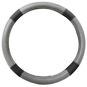 FUNDA PARA VOLANTE MEDIANA DE 38 CM DE COLOR GRIS.