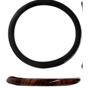FUNDA PARA VOLANTE MEDIANA DE 38 CM DE COLOR MADERA.
