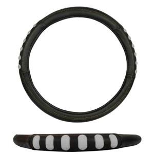 UNDA PARA VOLANTE MEDIANA DE 38 CM NEGRA DEDOS MARCADOS DE COLOR BLANCO