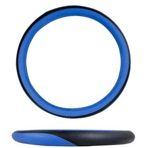 FUNDA PARA VOLANTE MEDIANO DE 38 CM  CARA FRONTAL DE COLOR AZUL