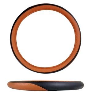 FUNDA PARA VOLANTE MEDIANO DE 38 CM  CARA FRONTAL DE COLOR MARRON