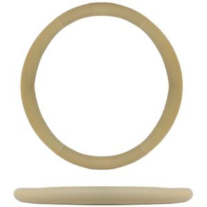 FUNDA PARA VOLANTE MEDIANA DE 38 CM CON PUNTOS BEIGE. (PIEZA)