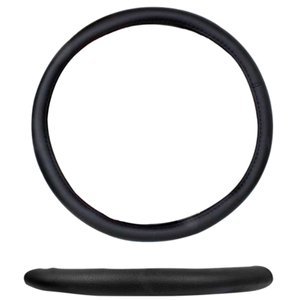 FUNDA PARA VOLANTE GRANDE DE 40 CM LISA NEGRA.