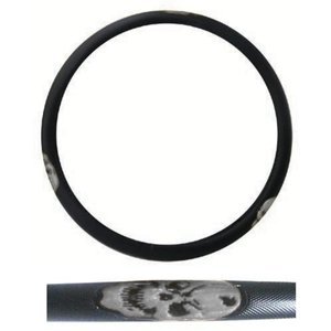 FUNDA EX EX GDE/45 CM CALAVERA (NEGRO/REF. PLATA)