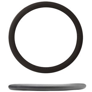 FUNDA PARA VOLANTE JUMBO DE 47 CM LISA NEGRA.