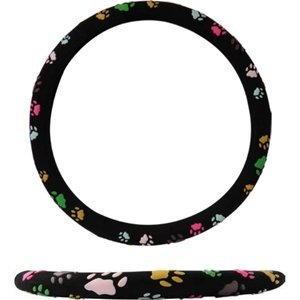 FUNDA P/VOLANTE TIPO GAMUZA HUELLAS