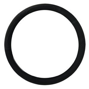 FUNDA PARA VOLANTE DE PIEL GENUINA MEDIANA DE 38 CM CON 6 SECCIONES NEGRA
