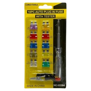 FUSIBLE DE CLAVIJA 10 PIEZAS 3A 5A 7.5A 10A CON PROBADOR