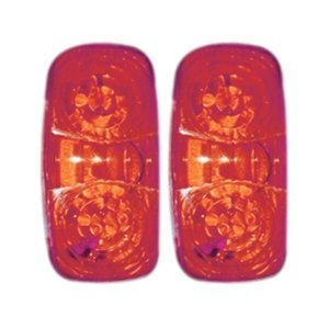 PLAFÓN DOBLE ÓPTICA CON 18 LEDS ROJOS (PAR).