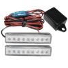 ESTROBO DE 9 LEDS DOBLE CON PROBADOR AZUL.