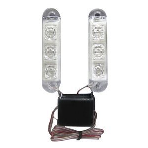 ESTROBO DE LEDS DOBLE BLANCO.