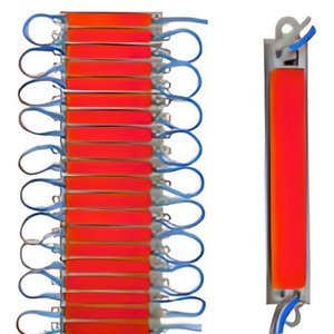 TIRA TIPO CHIP DE 7.5 CM CON LED COB ROJO.