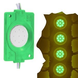 TIRA TIPO CHIP REDONDO CON 9 LEDS COB VERDE