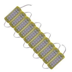 TIRA TIPO CHIP CON 12 LEDS 3528 AMARILLO