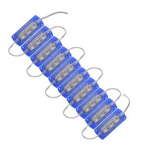 TIRA TIPO CHIP CON 3 LEDS 3528 AZUL