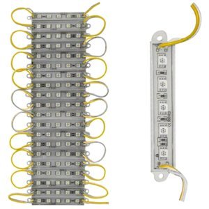 TIRA TIPO CHIP CON 5 LEDS 5050 CADA UNO AMARILLO.