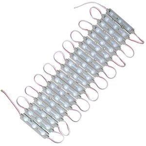 Tira tipo chip con 3 leds tipo encapsulado color blanco