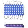 TIRA TIPO CHIP CON 5 LED TIPO ENCAPSULADO AZUL.