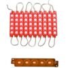 TIRA TIPO CHIP CON 5 LED TIPO ENCAPSULADO ROJO.