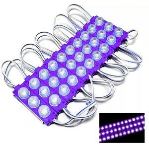 Tira tipo chip con 3 leds tipo sombrero color morado