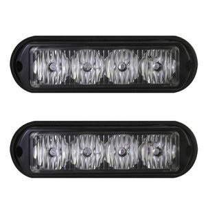 ESTROBO CON 4 LEDS DE 1W CADA UNO Y 12 FUNCIONES AZUL (PAR)
