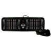 ESTROBO DE VISERA CON 96 LEDS MICAS TRANSPARENTES Y 12 FUNCIONES AZUL CON ROJO.