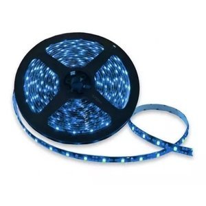 ROLLO LED 5050 DE 5M CON 60 LEDS/M FONDO NEGRO AZUL