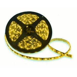 ROLLO LED 5050 DE 5M CON 60 LEDS/M FONDO NEGRO AMARILLO