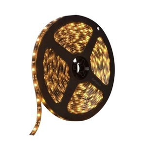 ROLLO LED 3528 DE 5M CON 60 LEDS/M FONDO NEGRO AMARILLO