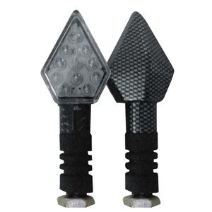 LUZ DIRECCIONAL PARA MOTO CON 11 LEDS, ROJO / AMBAR