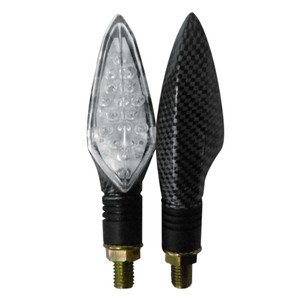 CUARTO DIRECCIONAL PARA MOTO C/ 15 LEDS ROJO