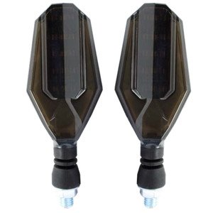 LAMPARA DIRRECCIONAL PARA MOTO C/5 LED AZUL  AMBAR Y CUBIERTA TIPO GEL