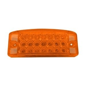 PLAFÓN RECTANGULAR CON 21 LEDS CON ESTROBO ÁMBAR.