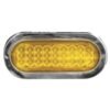 PLAFÓN OVALADO UNIVERSAL PARA CAMIÓN CON 27 LEDS ROJO ÁMBAR.