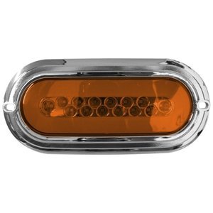 PLAFÓN OVALADO 14 LEDS C/ OJO DE ÁNGEL TIPO GEL ÁMBAR