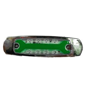 PLAFON OVALADO REDONDO 8 LEDS 12/24 C/ FUNCIONES VERDE 16.2 X 4.5 CMS