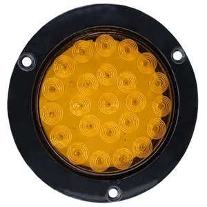 PLAFÓN REDONDO C/24 LEDS C/FUNC ABRIR/CERRAR, ALTA, BAJA Y ESTROBO, ÁMBAR
