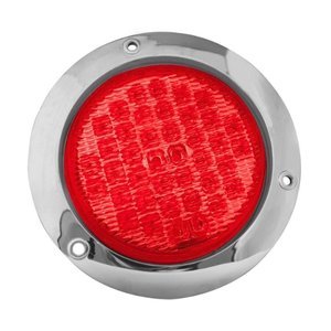 PLAFON REDONDO 40 LEDS C/ ESTROBO ROJO