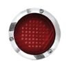 PLAFÓN REDONDO PARA CAMIÓN CON 4 FUNCIONES DE 52 LEDS ROJO.
