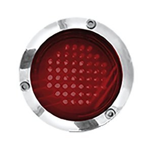 PLAFÓN REDONDO PARA CAMIÓN CON 4 FUNCIONES DE 52 LEDS ROJO.