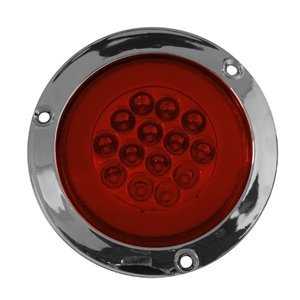 PLAFÓN REDONDO 14 LEDS C/ OJO DE ÁNGEL TIPO GEL ROJO