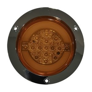 PLAFÓN REDONDO C/15 LED, OJO DE ANGEL TIPO GEL Y FUNCIONES, ÁMBAR (ALTA, BAJA, ESTR