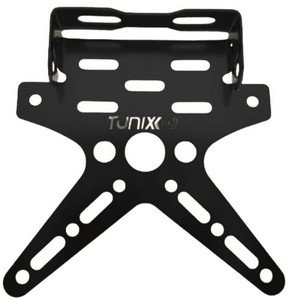 MA-M161N PORTA PLACA DE METALICO DE 16C18CM PARA MOTO NEGRO