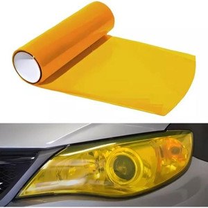 PAPEL AUTOADHERIBLE PARA FARO DE 0.30X10 M AMARILLO.