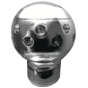 PERILLA UNIVERSAL REDONDA METALICA LINEA DE LUJO CROMADA