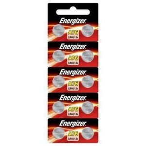 PILA ENERGIZER A76 BOTON TIRA C/ 10 PIEZAS