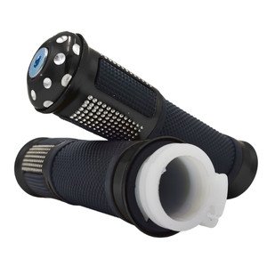 PUÑO PARA MANUBRIO COMBINADO ALUMINIO / GOMA NEGRO