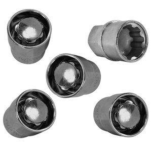 SEGURO RIN TUERCA CABEZA LOCA 2 LLAVES 12 X 1.25