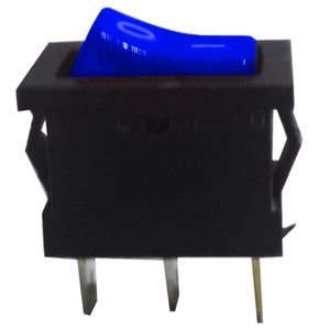 SWITCH TECLA MINI RECTANGULAR ON/OFF C-LUZ AZUL