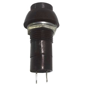 SWITCH TIPO BOTON NEGRO ON/OFF GRANDE DE 1.8x3.4 cm
